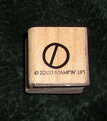Rubber Stamp Mounted On Wood No Sign By Stampin' Up! 2000