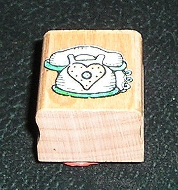 Rubber Stamp Mounted On Wood Love To Chat By Penny Black #863A From 1996