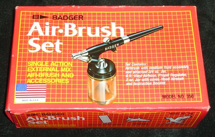 Air Brush Set By Badger New And Sealed