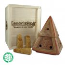 Piramid Cone Burner Brown, BalsaFly Box & 10 palosanto incense cone