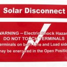 TE Connectivity Raychem Solar Disconnect Identification Label SOL-SD-104076-4-0.5 CL3803-000 TE Connectivity Raychem Solar Disconnect Identification Label SOL-SD-104076-4-0.5 CL3803-000