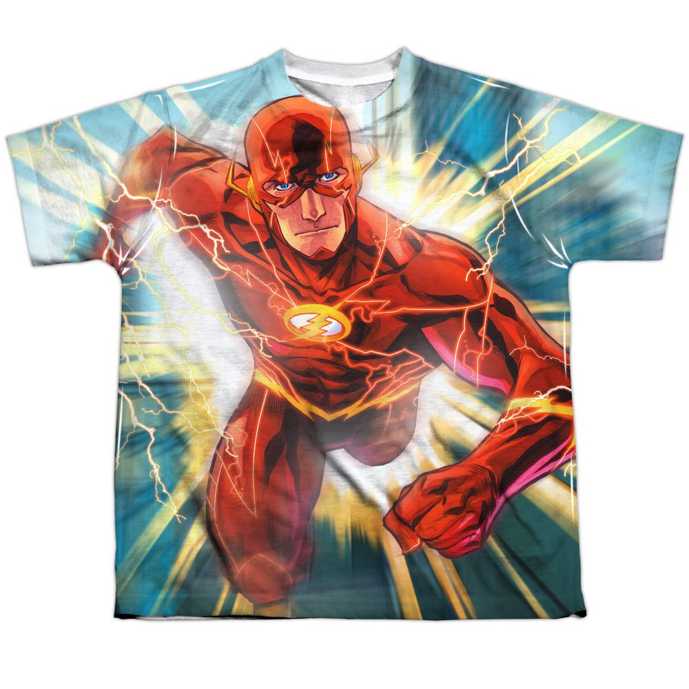 FLASH FASTER THAN LIGHTNING Kids Boys Girls Front Print Graphic Tee