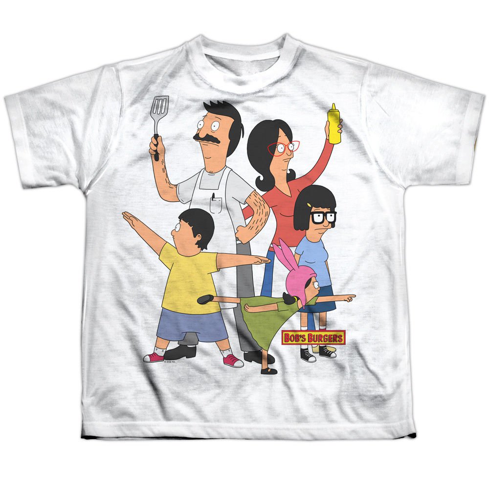 BOBS BURGERS HERO POSE Licensed Kids Front Print Tee Shirt SM-XL BOYS ...