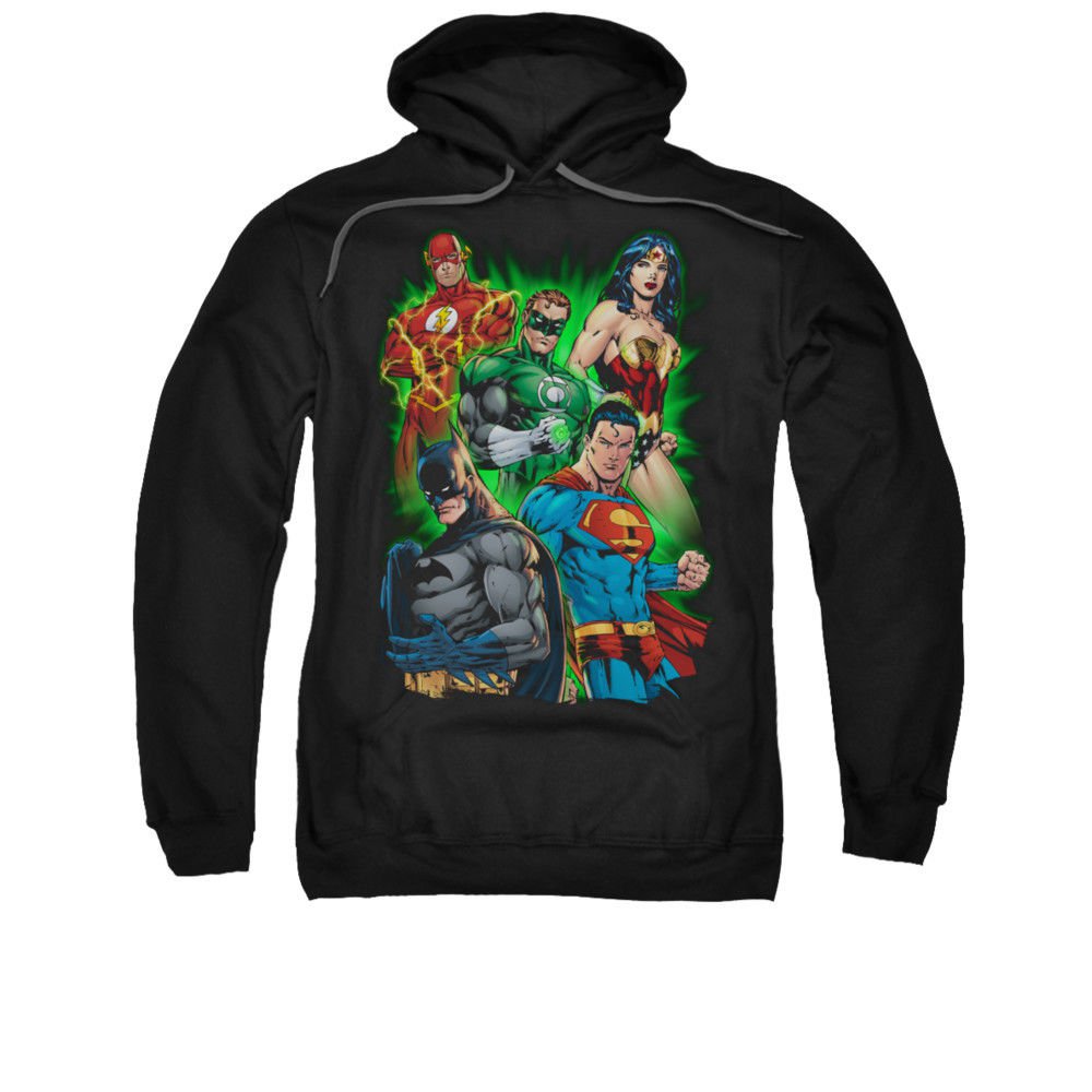JUSTICE LEAGUE WILL POWER Licensed Pullover Hooded Sweatshirt Hoodie SM-3XL