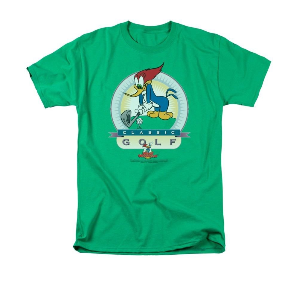 WOODY WOODPECKER CLASSIC GOLF Licensed Adult Men's Graphic Tee Shirt SM-5XL