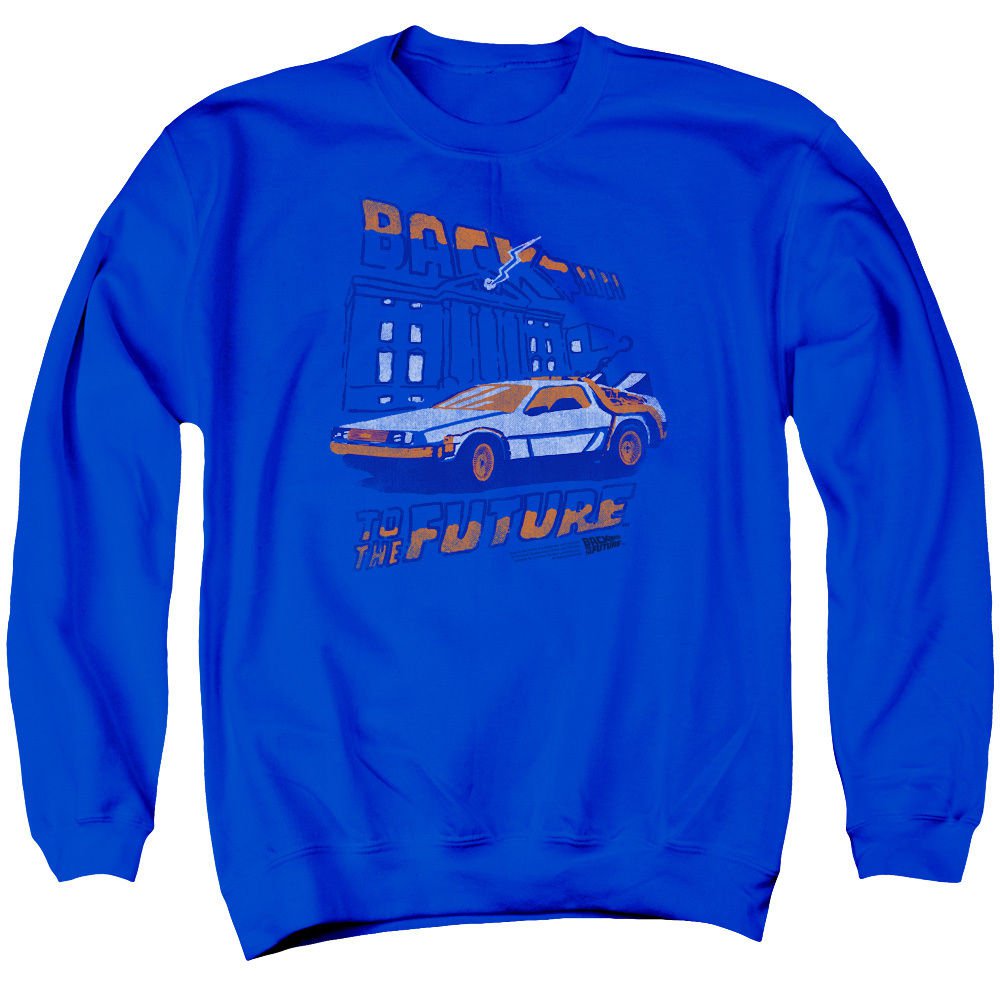 BACK TO THE FUTURE LIGHTNING STRIKE Licensed Pullover Crewneck
