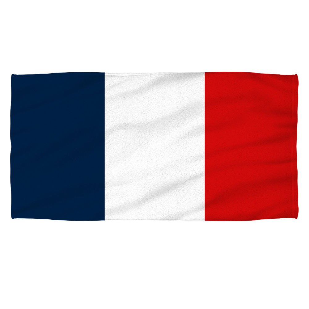 FRENCH FLAG Beach Towel 30" x 60"