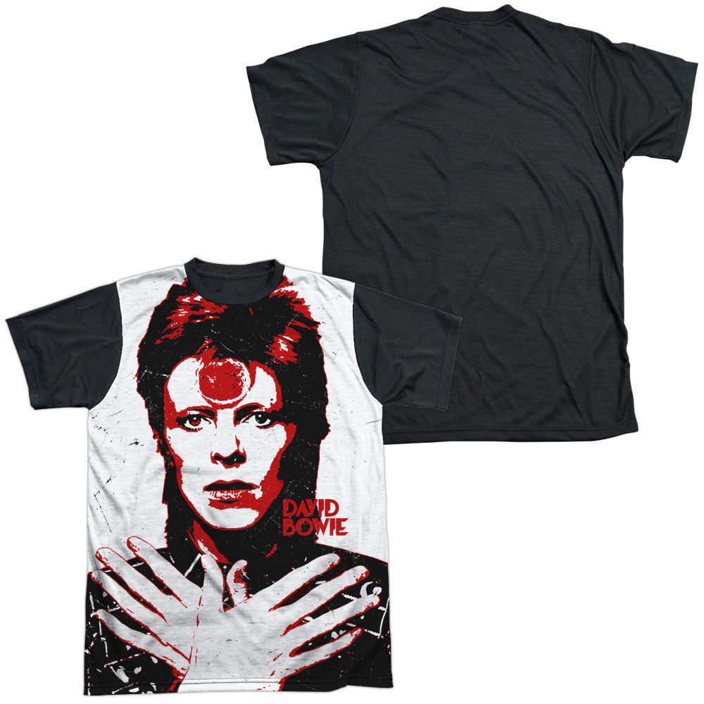 DAVID BOWIE PIERCING GAZE Sublimation Men's Graphic Band Tee Shirt SM3XL