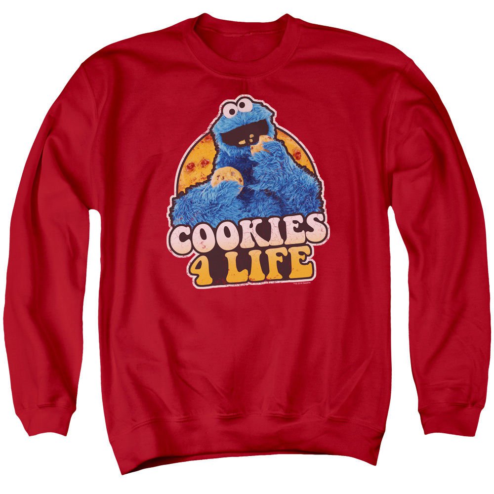 Sesame Street Cookies 4 Life Cookie Monster Pullover Crewneck