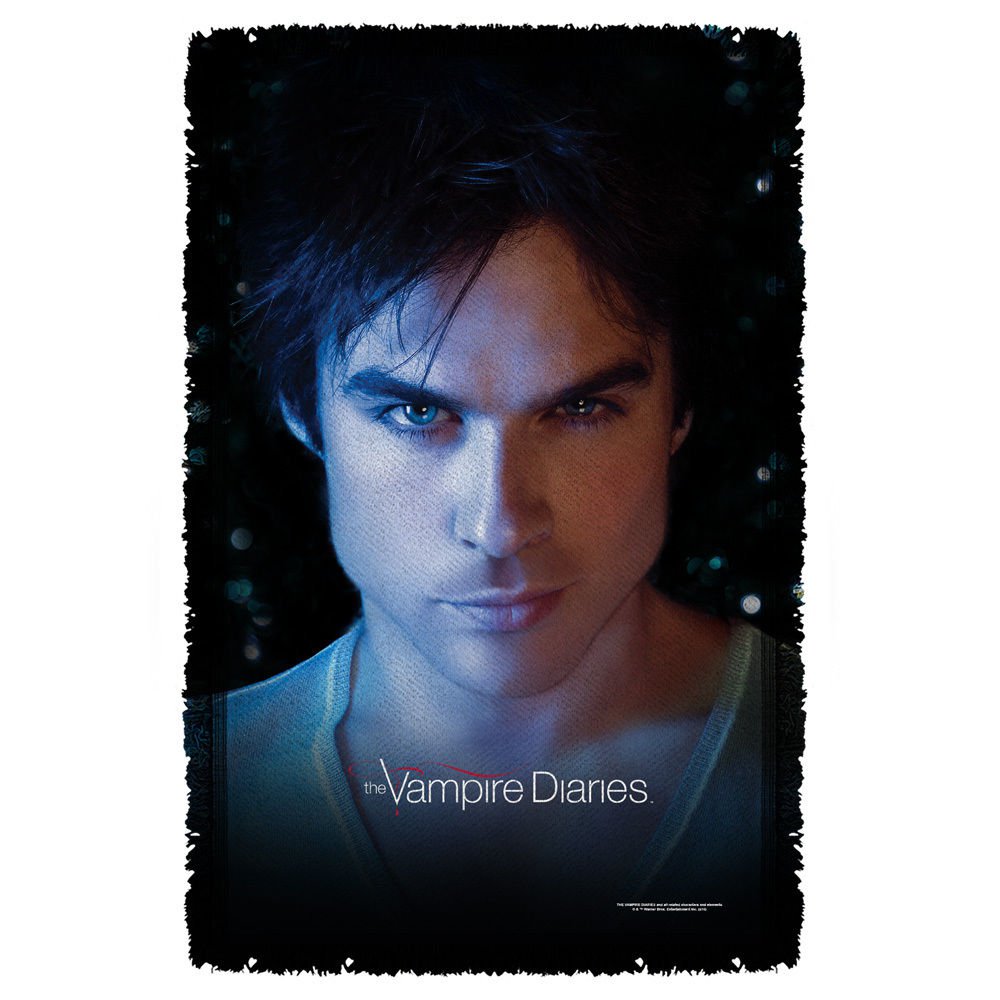 VAMPIRE DIARIES DAMON EYES THROW BLANKET TAPESTRY 36" x 58"