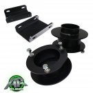 Steel 2" inch Front Lift Level Kit 1994-2001 Dodge Ram 1500 Blk 4WD w/ Sway Bar