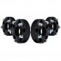 2007-2018 Jeep Wrangler JK 5x5" Hub Centric 4 Set 2" Billet Wheel Spacers Blk