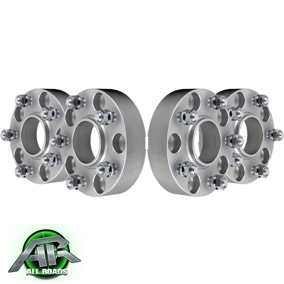 FITS 2002-2014 NISSAN Altima Maxima Murano Silver 1" Hubcentric Wheel Spacer Kit