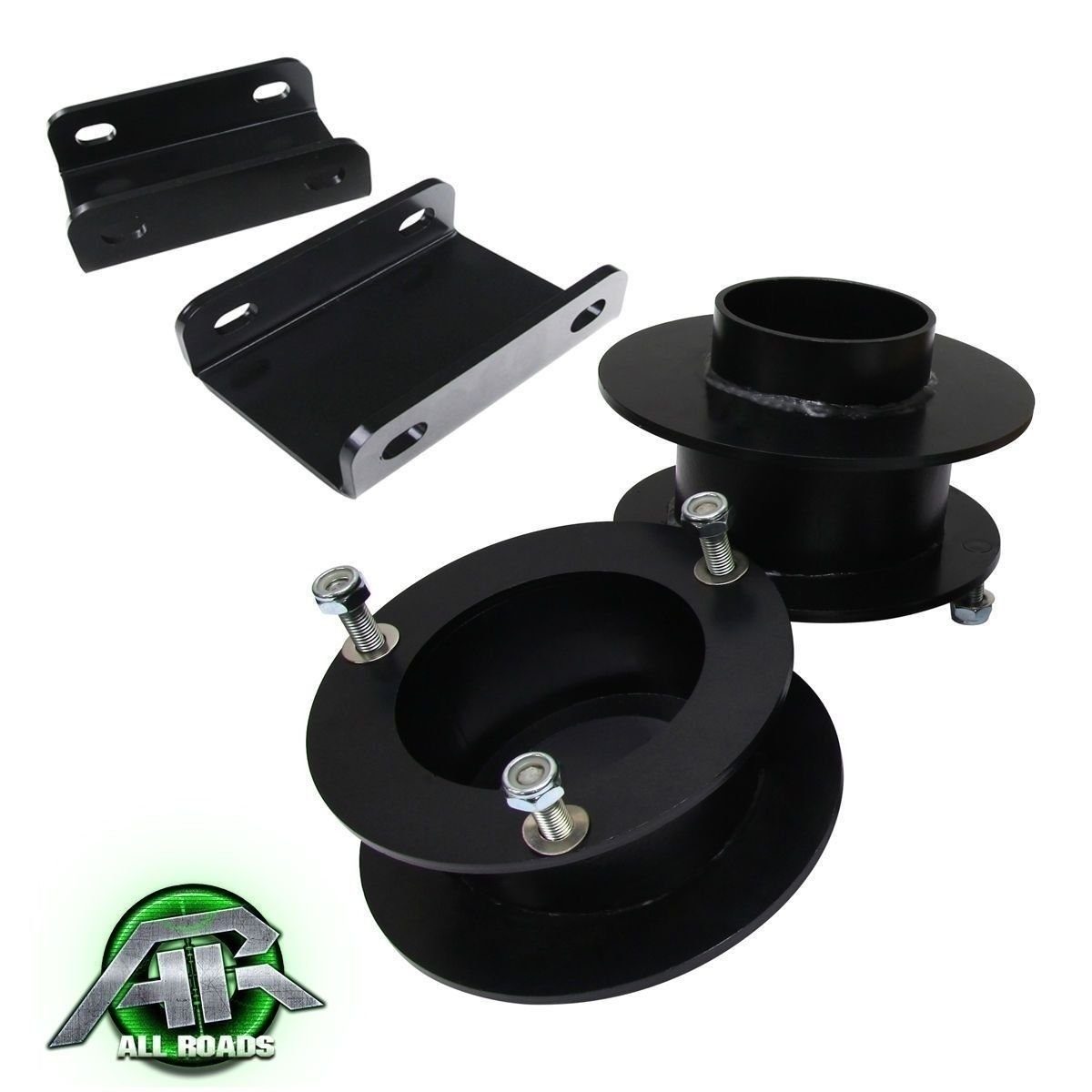 Black 1.5" Front Level Lift Kit 1994-2001 Dodge Ram 1500 w/ Sway Bar Drop 4x4