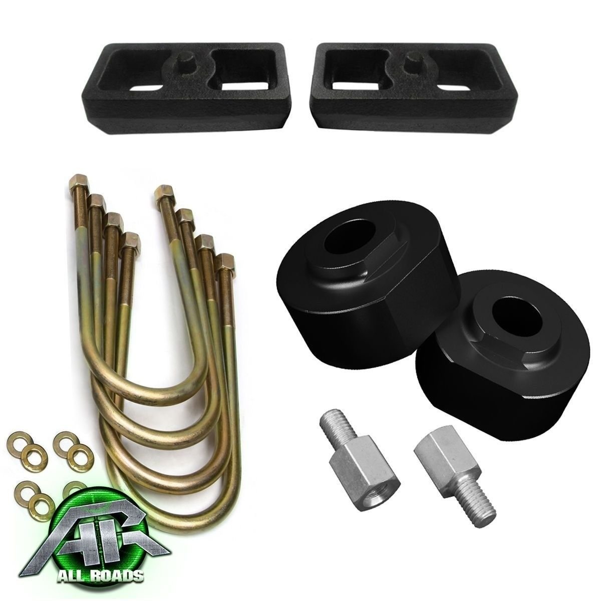 Fits:80-1996 Ford Bronco Level Suspension Lift Kit 2" Front 1.5" Steel Rear 4X2