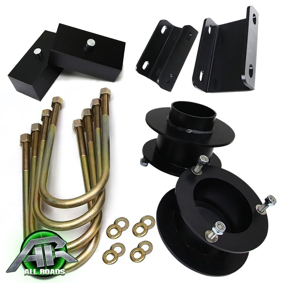 2"F + 2" R Full Level Lift Kit 03-13 Dodge Ram 2500 3500 4" Axle Sway Bar Drop