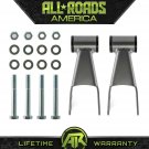 2" 1" Rear Lowering Drop Shackles Lowering Kit For 1988-1999 K1500 C1500 2WD 4WD