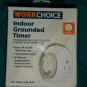 WorkChoice Grounded Outlet Timer NEW Programmable  great Choice Xmas Tree Indoor