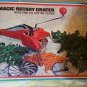 VINTAGE MAGIC ROTARY SHREDDER GRATER SLICER ORANGE 5  DISKS