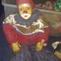 Vintage 30" Circus Clown Doll, very old.