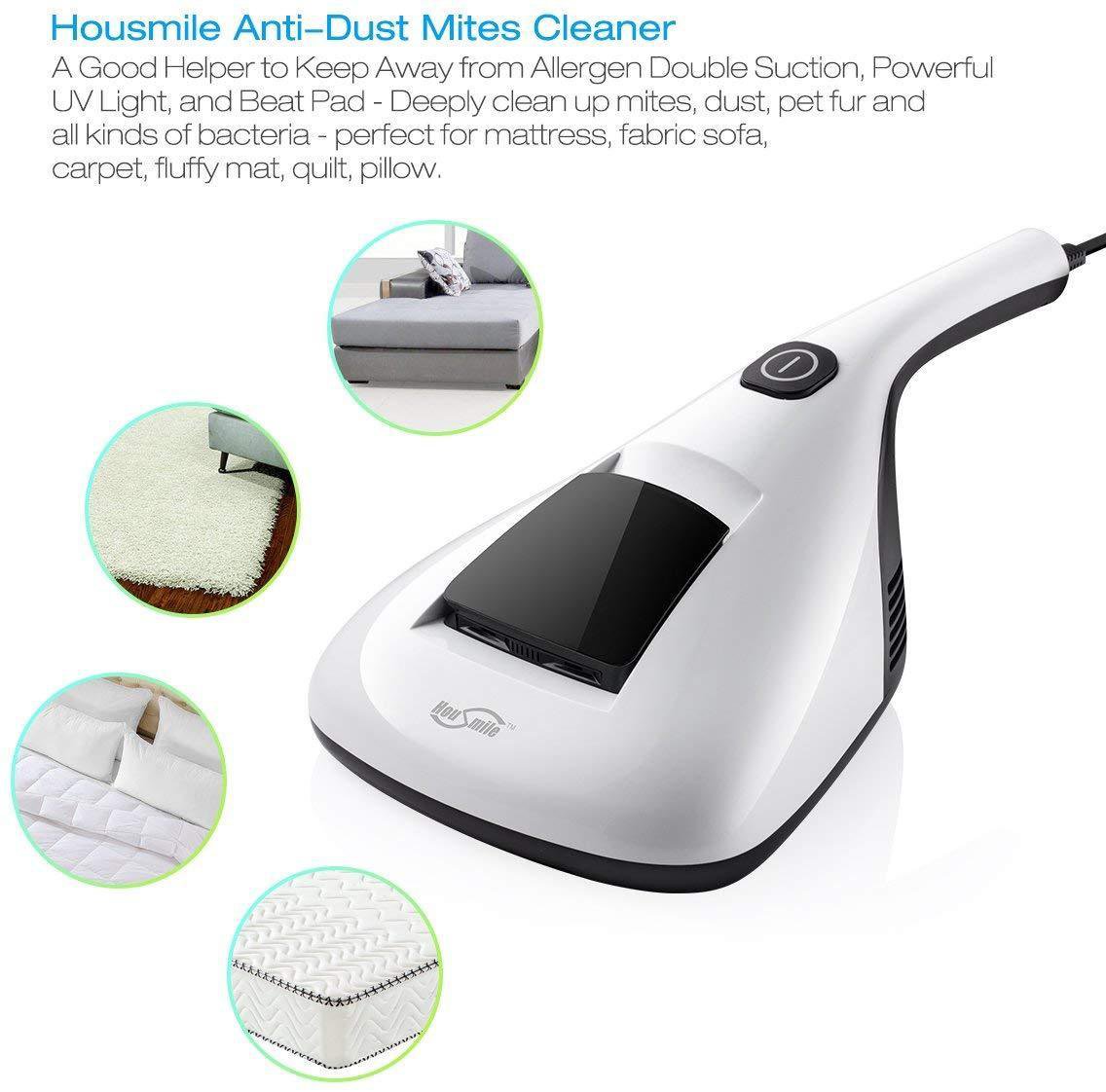 Housmile AntiDust Mites UV Vacuum Cleaner with Advanced HEPA Filtration