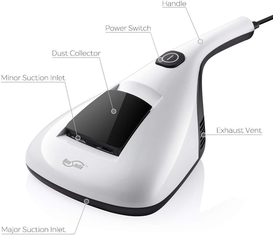 Housmile AntiDust Mites UV Vacuum Cleaner with Advanced HEPA Filtration