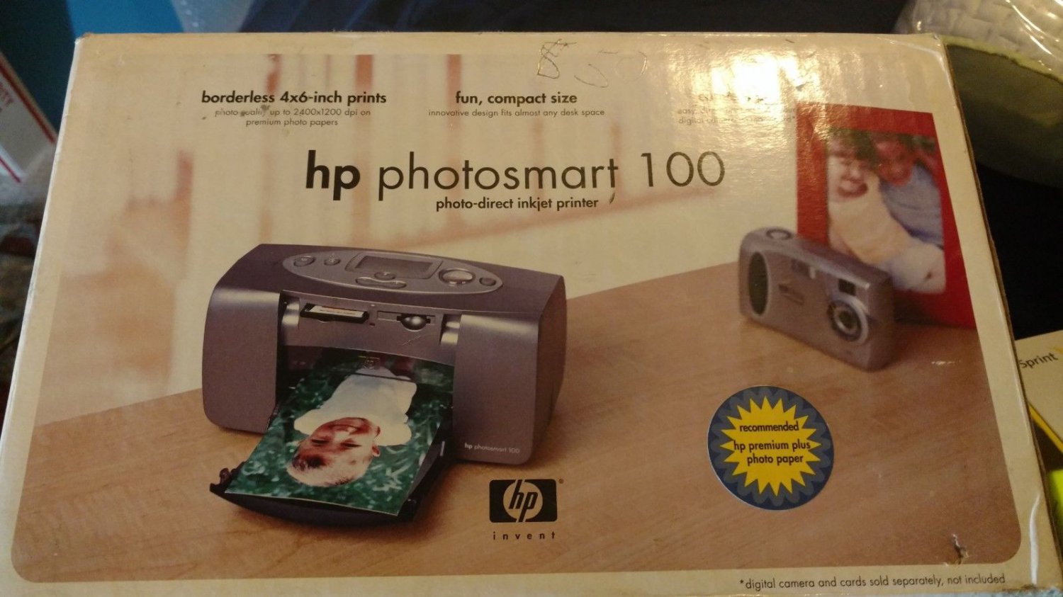 HP Photosmart 100 Standard Inkjet Printer New/ Open Box
