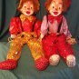 Clowns on swings, lot of 2