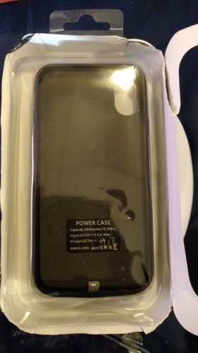 iPhone X Battery Case, 5000mAh Vproof Portable Charger Charging Case Rechargeabl