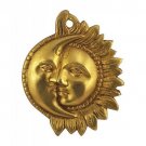Sun Moon Brass Hanging Decorative Statue