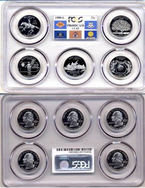 1999-S Clad State Quarter Prof set PCGS PR69DCAM * FREE SHIPPING *