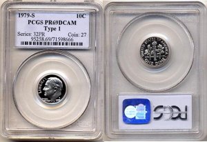 1979-S Type 1 Proof Roosevelt Dime PCGS PR69DCAM * FREE SHIPPING *