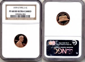 1979-S TYPE 2 LINCOLN CENT NGC CERTIFIED PROOF 68 RED DEEP CAMEO * FREE SHIPPING *