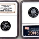 2002-s Silver Louisiana State Quarter NGC PF 70 Ultra Cameo * FREE SHIPPING *