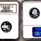 Silver 2000-S Massachusetts 25ct NGC PF 69 "W" UCAM (WHITE) FREE SHIPPING