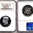 1981-S TYPE 2 Kennedy Half NGC PF 69 "W"  ULTRA CAMEO * Free Shipping *