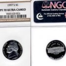 1997-S Proof Jefferson NGC 70 ULTRA CAMEO