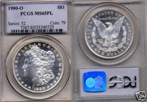 1900-0 Morgan Dollar PCGS MS 65PL (RARE)