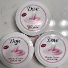 3-Pack New DOVE Beauty Cream Daily Skin Care -  2.53 oz Per Tin Pink NEW