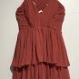 H&M Chiffon Pleat Bodice Layered Hem Party Dress Size 8 Wedding HM Prom