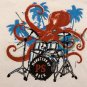 Surf Beach Design Boys 3-pc Summer Outfit Button Up Shorts Squid Octopus PS 6/7