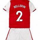 Hector BELLERIN #2 Arsenal Home Boys 2019-2020 Kids Soccer Jersey