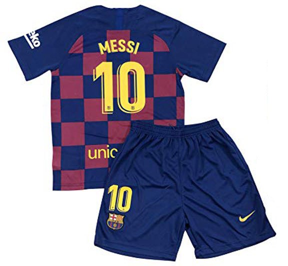 Lionel MESSI #10 Barcelona Home Boys 2019-2020 Kids Soccer Jersey