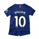 WILLIAN #10 Chelsea Home Boys 2019-2020 Kids Soccer Jersey Kit