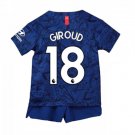 Olivier GIROUD #18 Chelsea Home Boys 2019-2020 Kids Soccer Jersey Kit
