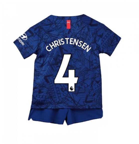 Andreas CHRISTENSEN #4 Chelsea Home Boys 2019-2020 Kids Soccer Jersey Kit