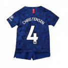 Andreas CHRISTENSEN #4 Chelsea Home Boys 2019-2020 Kids Soccer Jersey Kit