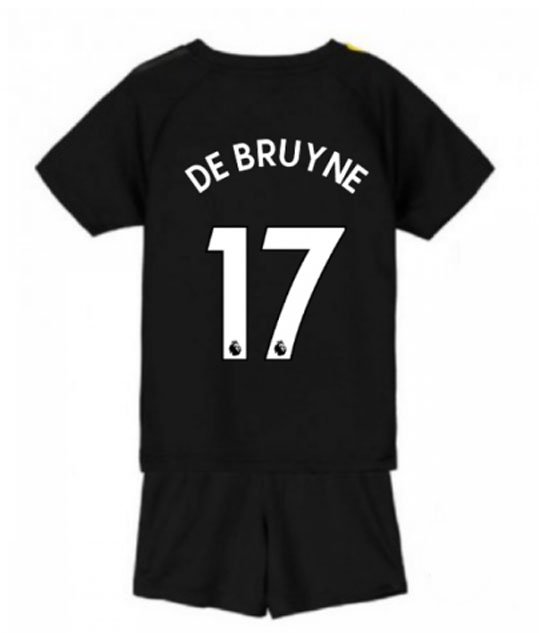 Kevin DE BRUYNE #17 Manchester City Away Boys 2019-2020 Kids Soccer Jersey
