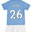 Riyad MAHREZ #26 Manchester City Home Boys 2019-2020 Kids Soccer Jersey
