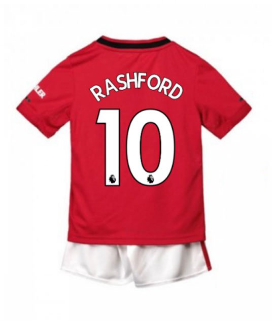 Marcus RASHFORD #10 Manchester United Home Boys 2019-2020 Kids Soccer Jersey
